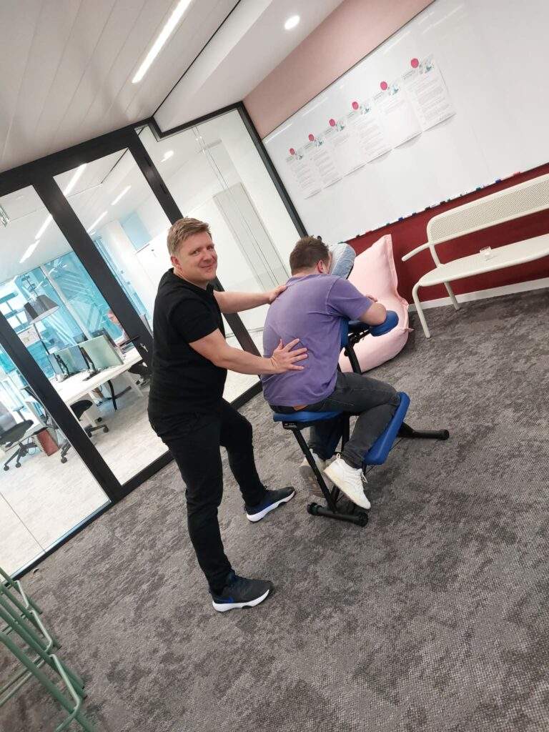 Massage en entreprise