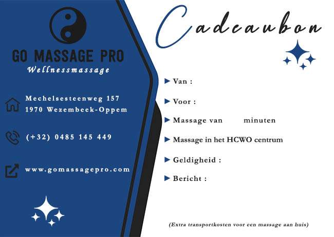 Massagecadeaubon